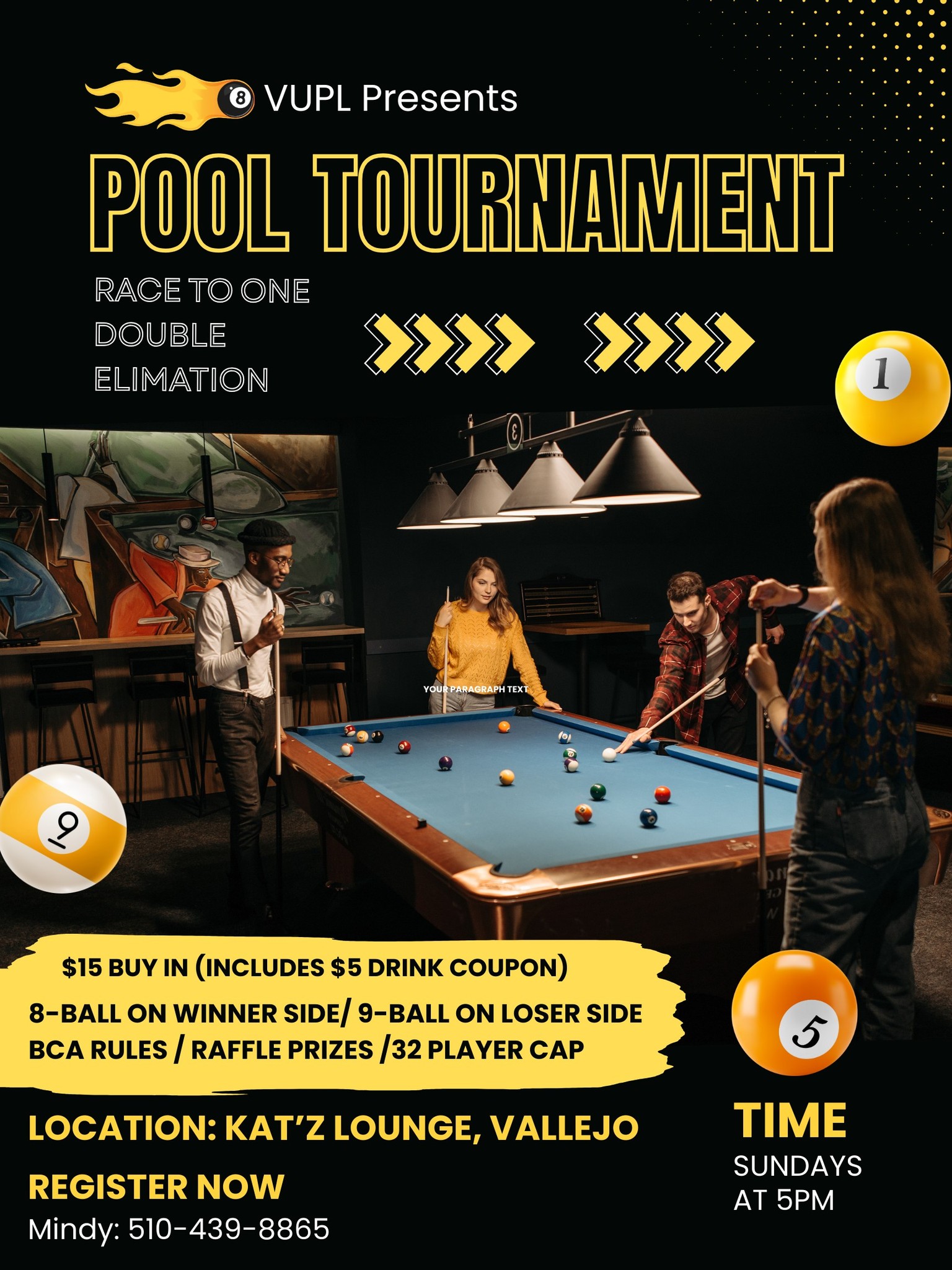 Tournament flyer / rules image